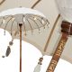 Udlejning / leje af hvid Bali parasol. Utrolig smuk parasol. Havefest / 1001 nat. Lejepris pr. dag kr. 475,-