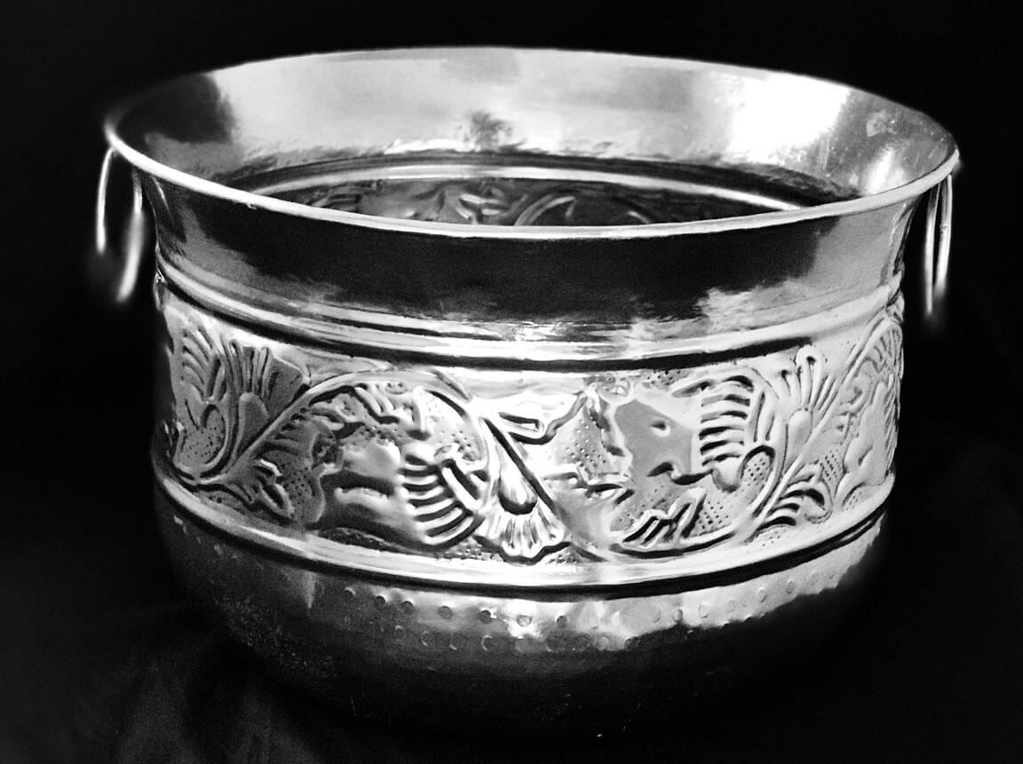 Udlejning / leje af sølv bowle. Fantastisk dekorativ 