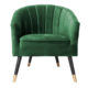 Udlejning / leje af armstol i grøn velour. Flot armstol udlejes. Se også matchende sofaer og chaiselong. Lejepris pr. dag kr. 695,-